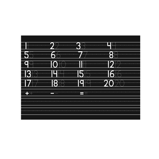 Chalkboard Numbers Placemat 12x17