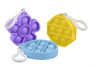 Press and Pop Bubble Toys with Clip