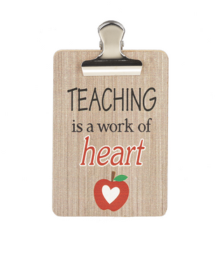 Teach Love Inspire - Mini Clipboard Plaques with Easel