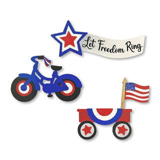 Patriotic Parade Magnets Set of 3