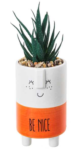 Kindness Pots w/Plant Figurines - Mini