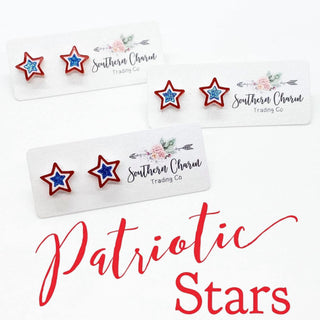 Patriotic Star Studs
